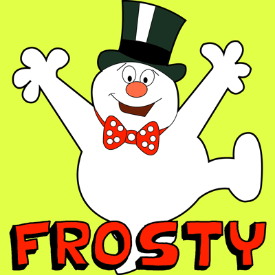 How to Draw Frosty the Snowman Step by Step Drwing Tutoriaal