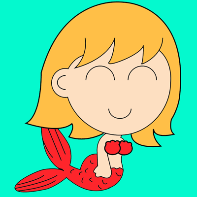 How to Draw Cartoon Mermaids with Easy Step by Step Drawing Lesson - How to  Draw Step by Step Drawing Tutorials