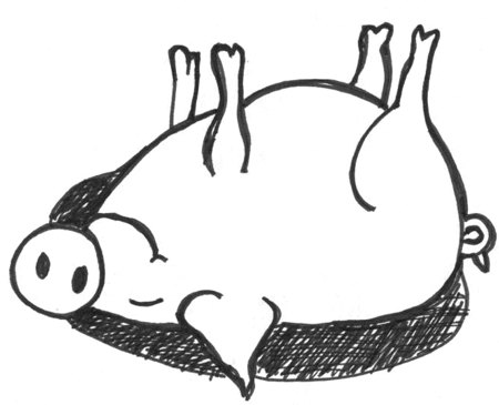 How to Draw Cartoon Pig Rolling in the Mud Sty in Easy Steps Lesson