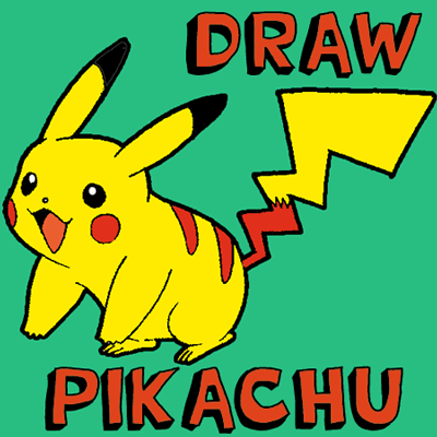 How to Draw Pikachu Smiling with Easy Step by Step Drawing Tutorial for Kids