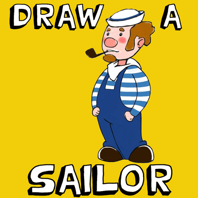 How to Draw Cartoon Sailors with Easy Step by Step Instructions