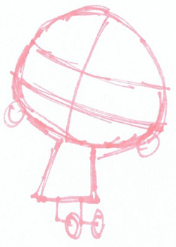 Step 1 : Drawing Ka-Lan from Nick Jr step by step drawing tutorial