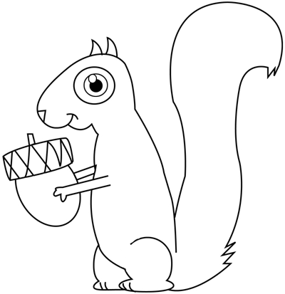 Step 7 : Drawing Cartoon Squirrels Cartooning Lesson