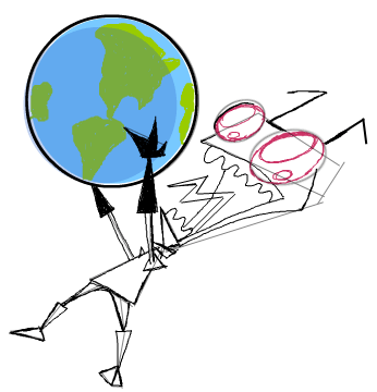 Step 11 : Drawing Invader Zim Conquering the World Tutorial