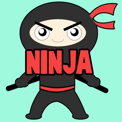 How to Draw Cartoon Ninja Boy East Step by Step Drawing Tutorial