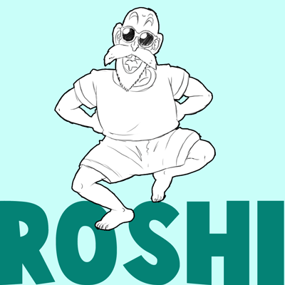 How to Draw Master Roshi from Dragon Ball Z in Step by Step Drawing Tutorial