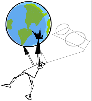 Step 7 : Drawing Invader Zim Conquering the World Tutorial