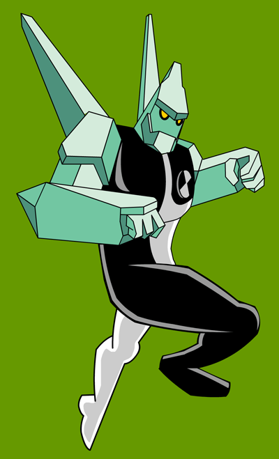 How to Draw Diamondhead from Ben 10 Alien Force Step by Step Drawing Tutorial