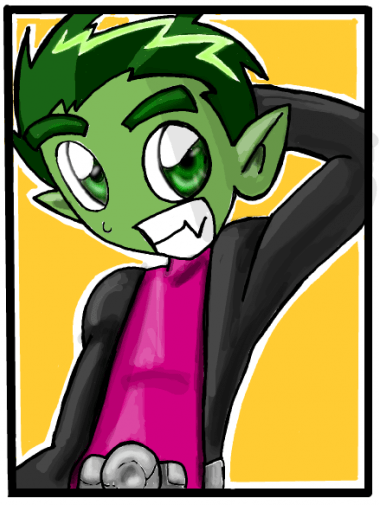 How to Draw Beast Boy from Teen Titans with Simple Steps Drawing Lesson