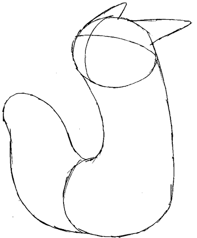 Step 3 : Drawing Furret in Easy Steps Tutorial for Kids