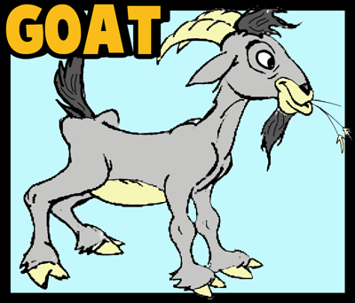 How to Draw Cartoon Billy Goats Step by Step Drawing Tutorial - How to Draw  Step by Step Drawing Tutorials