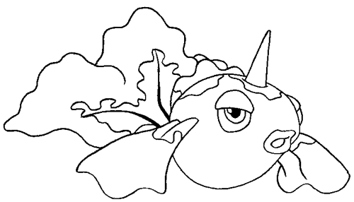 Step 6 : Drawing Goldeen Step by Step Drawing Lesson
