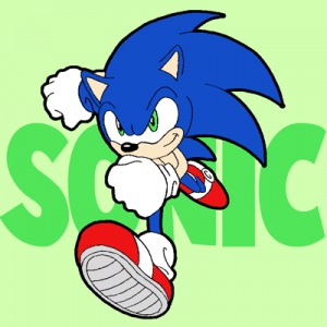 How to Draw Sonic the Hedgehog Running Drawing Lesson