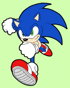 How to Draw Sonic the Hedgehog Running Drawing Lesson