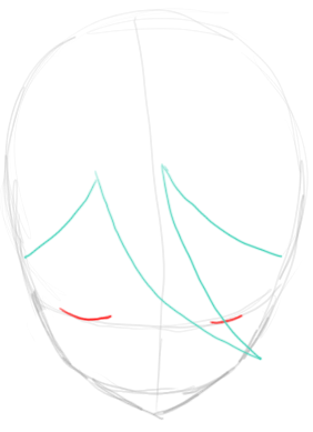 Step 2 : Drawing Rukia Kuchiki in easy Steps Lesson