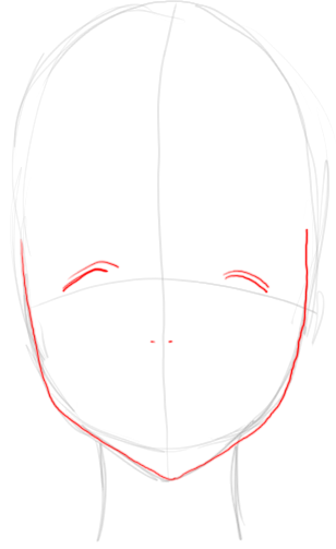 Step 2 : Drawing Orihime Inoue in Easy Steps Tutorial