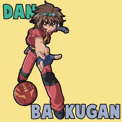 How to Draw Dan Kuso from Bakugan Step by Step Drawing Lesson
