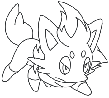 How to Draw Zorua from Pokemon in Easy Step by Step Drawing Tutorial