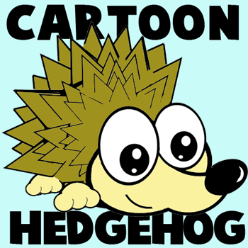 How to Draw Cartoon Hedgehogs with Easy Step by Step Drawing Tutorial