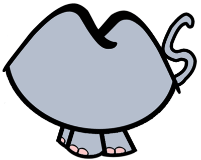 Step 4 : Drawing Cartoon Rhinos in Easy Steps