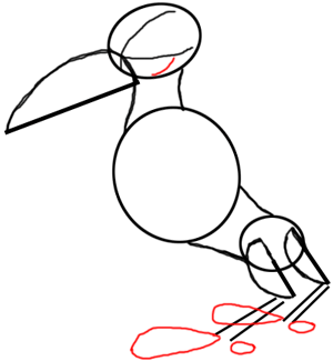 Step 4 : Drawing Cartoon Crows Tutorial
