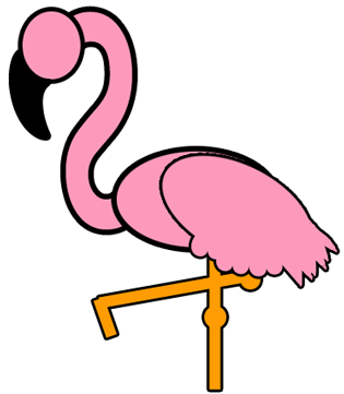 Step 5 : Drawing Cartoon Flamingos Tutorial