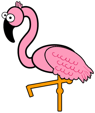 Step 7 : Drawing Cartoon Flamingos Tutorial