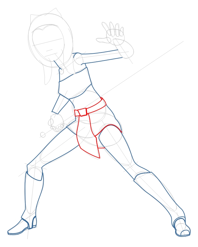 Step 5 : Drawing Ahsoka Tano from The Clone Wars Tutorial