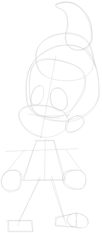 Step 1 : Drawing Jimmy Neutron in Easy Steps Lesson
