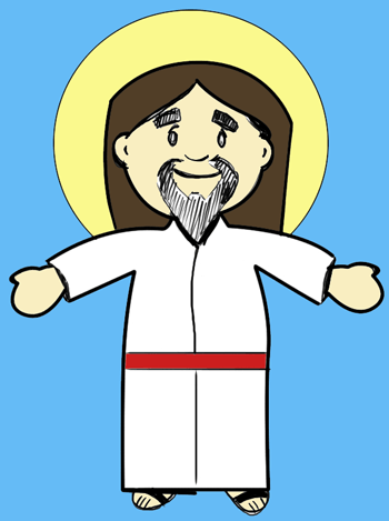 How to Draw Cartoon Jesus Christ for Easter Step by Step Drawing Lessons -  How to Draw Step by Step Drawing Tutorials