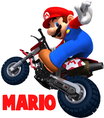 How to Draw Mario Riding a Bike from Mario Kart Wii Drawing Tutorial