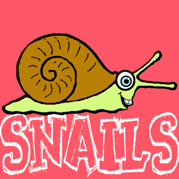 How to Draw Cartoon Snails with Easy Steps Drawing Tutorial