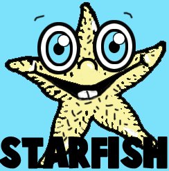 How to Draw Cartoon Star Fish in Easy Step by Step Drawing Lesson