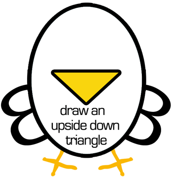 Step 3 : Drawing Chickens for Preschoolers