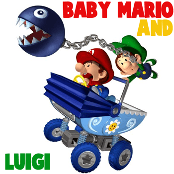 How to Draw Baby Mario and Luigi Team Riding Baby Stroller from Wii Mario Kart