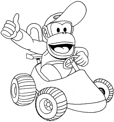 Step 10 : Drawing Diddy Kong Step by Step