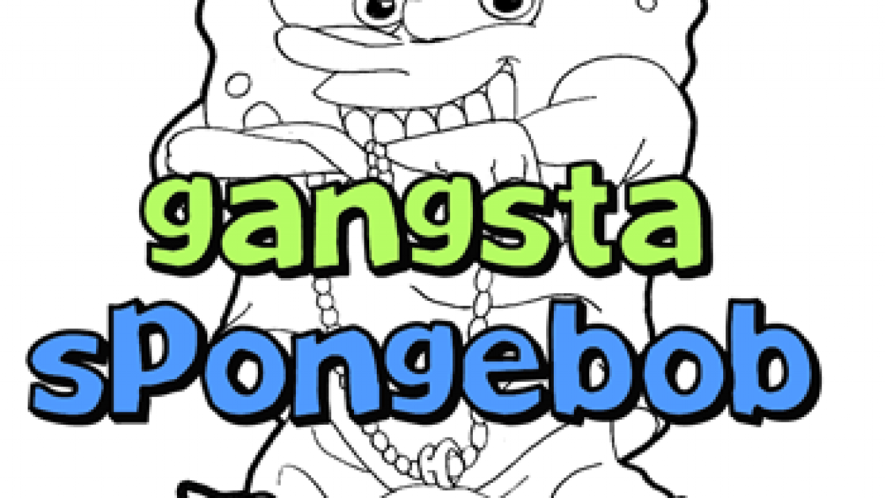 How To Draw Gangsta Spongebob Squarepants How To Draw Step By