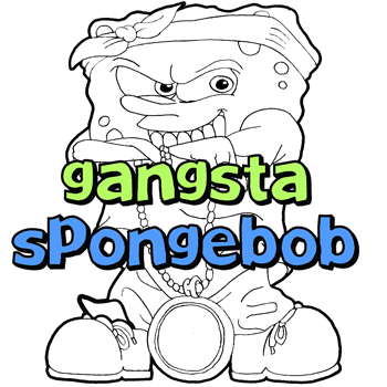 How to Draw Gangsta Spongebob Squarepants Drawing Tutorial