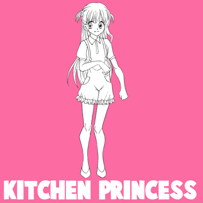 How to Draw Kitchen Princess with Easy Step by Step Drawing Tutorial