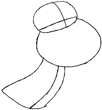 Step 2 : Drawing Glenn Quagmire Step by Step Lesson