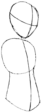 Step 2 : Drawing Riku Step by Step Tutorial