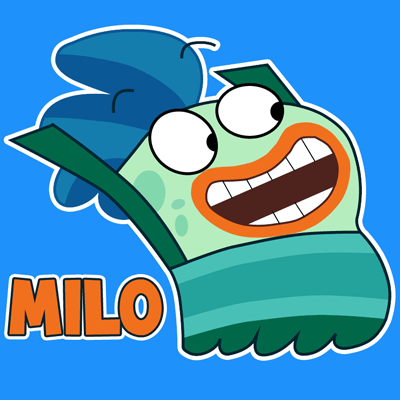 How to draw Milo from Disney's Fish Hooks with easy step by step drawing tutorial