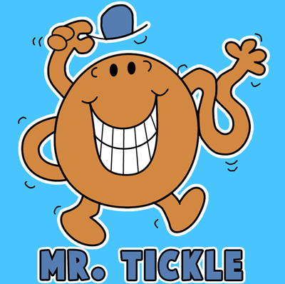 How to draw Mr. Tickle from Mr. Men Children's Book Series with easy step by step drawing tutorial