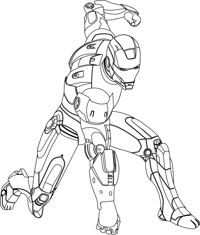 iron man 3 coloring page