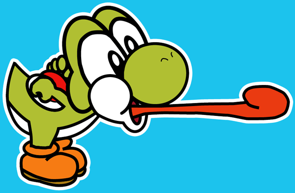How to draw Nintendo's Baby Yoshi with easy step by step drawing tutorial