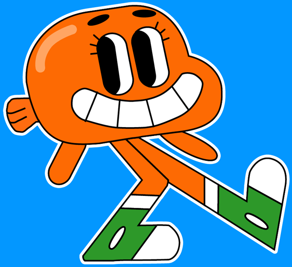 How to draw Darwin from the Amazing Adventures of Gumball Game with easy step by step drawing tutorial