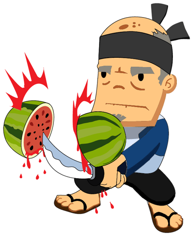 How to draw the Sensei from Fruit Ninja Game with easy step by step drawing tutorial