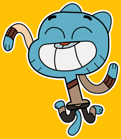 How to draw Gumball from the Amazing Adventures of Gumball Game with easy step by step drawing tutorial