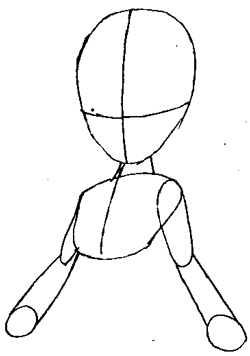 Step 2 : Drawing Rosalina from Wii Mario Kart Lesson