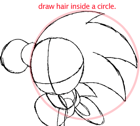 Step 4 : Drawing Sonic the Hedgehog in Easy Steps Lesson